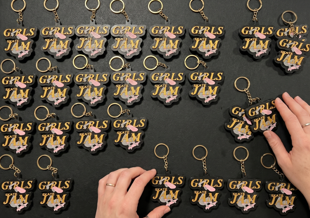 Chaveiros personalizados Girls Skate Jam